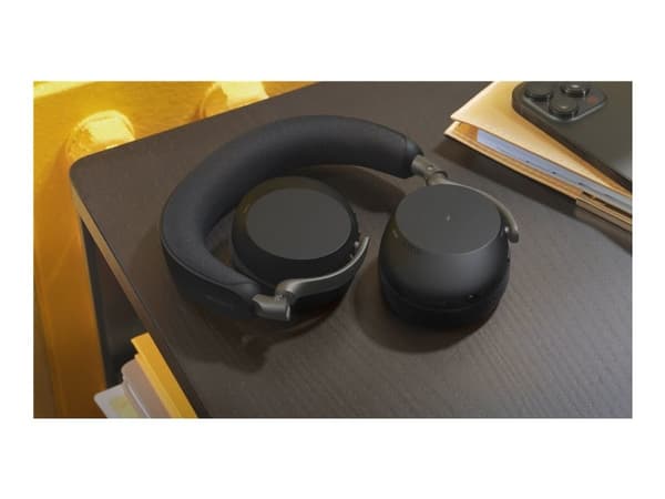 Jabra Evolve3 75 MS - Headset - på örat - Bluetooth - trådlös - aktiv brusradering - USB-C via Bluetooth-adapter - svart - Certifierad för Microsof...