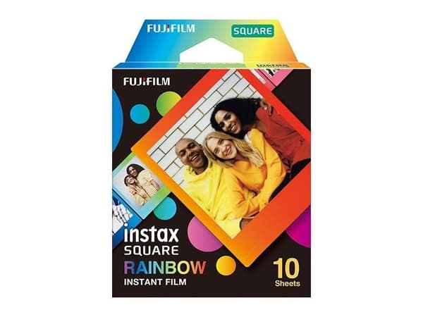 INSTAX Square-film. 10 bilder. Regnbue