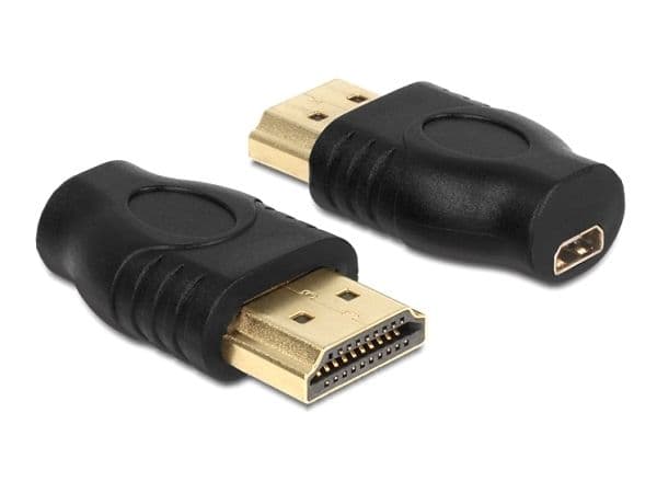 Delock - HDMI-sovitin - HDMI han til mikro HDMI hun