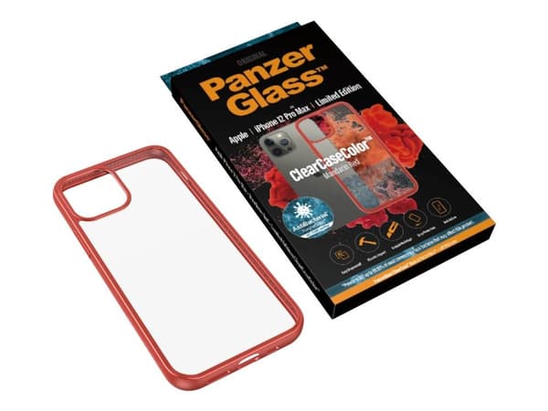 PanzerGlass 0281, Suojus, Apple, Apple - iPhone 12 Pro Max, Punainen