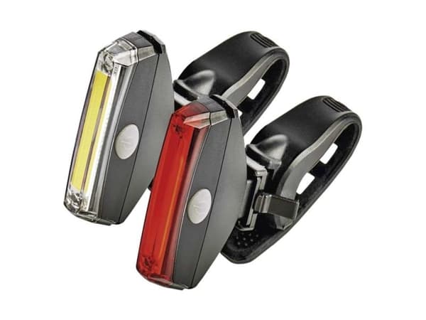 Emos P3922, Frontlys + baklys (sett), Sort, Plast, LED, Rød, Hvit, 22 lm