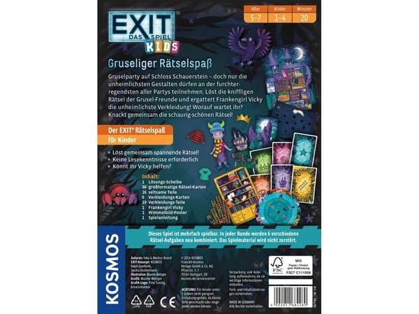 Kosmos EXIT - Lasten peli Spooky puzzle hauskaa
