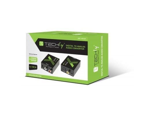 Techly IDATA SPDIF-3, Multiconnection, RCA, Svart