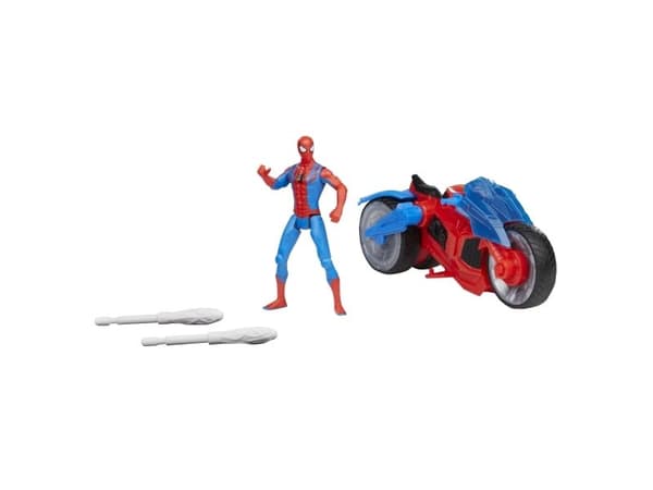 Marvel Spider-Man Web Blast Cycle, moottoripyörä, 4 vuosi/vuosia, Sininen, Punainen