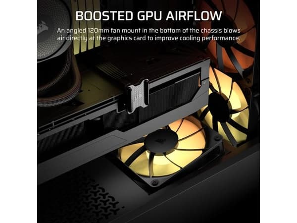 Corsair 3200D RS ARGB chassi, smoke black