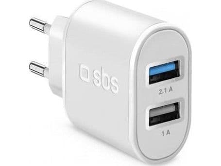SBS TETR2USB21AWFAST, inomhus, AC, 5 V, Vit