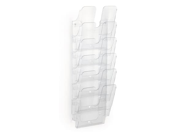 DURABLE FLEXIPLUS - Bokhållare - väggmonterbar - 6 utrymmen - för A4 - transparent