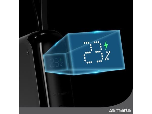 4smarts 540699, 10000 mAh, 30 W, harmaa