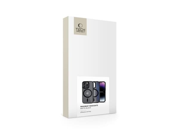 Tech-Protect MagMat MagSafe-etu iPhone 14 Pro - matt svart