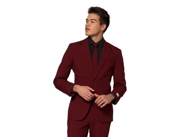 Vinrött kostym OppoSuits