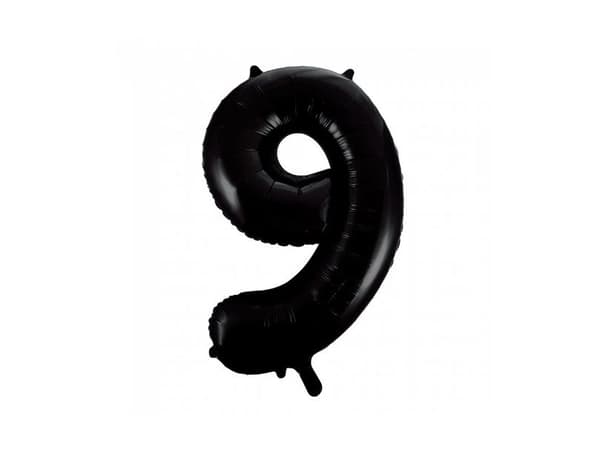 Sorte tallballonger, 86 cm