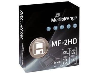 MediaRange - 10 x Diskettstasjon - 1.44 MB - svart