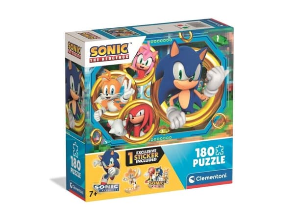 Clementoni puslespill Square Box - Sonic, 180 brikker