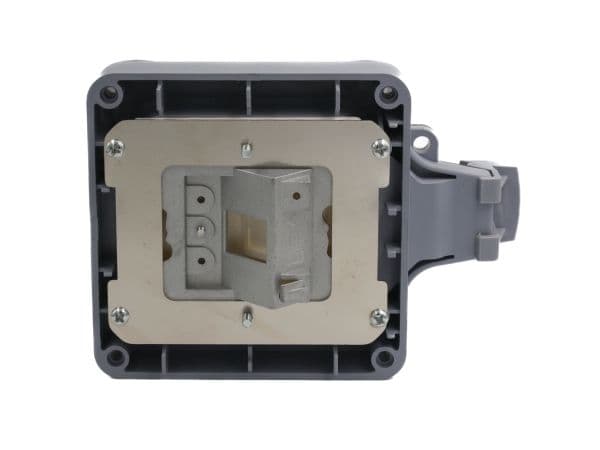 Equip 125452, Distributionslåda, Plast, Grå, IP66, 110 mm, 105 mm