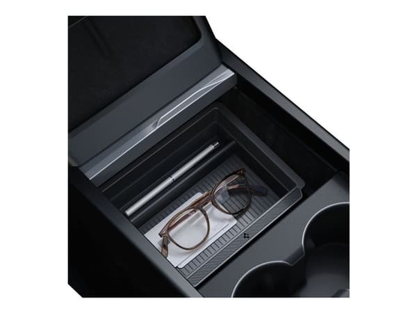 Spigen Tesla Sliding Console Organizer (Bottom), svart – Tesla Model 3 (2024)