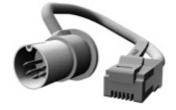 MICROS RJ12, 3m, Sort, 3 m, Hankjønn/hankjønn, RJ12