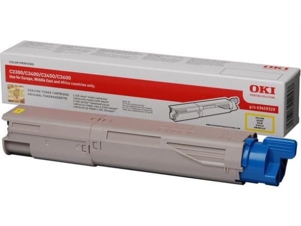 OKI - Toner - 1x gul - 2500 sider (43459329)