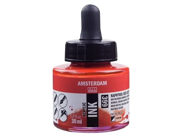 Amsterdam akryl bläck/flaska Naphthol Red Deep 399