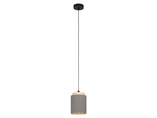 EGLO ALBARIZA pendellampe E27 sort/tre/cappuccino FSC