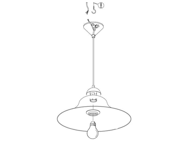 EGLO ALBANY pendellampa vit