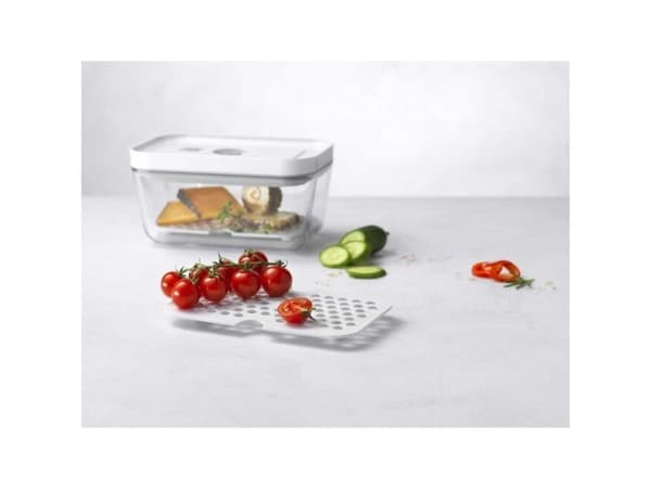 ZWILLING Fresh & Save Droppbricka Vit för Glasbehållare M/L, 2-pack