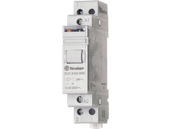 Kiprelæ, 16A, 1 slutte, 24V DC