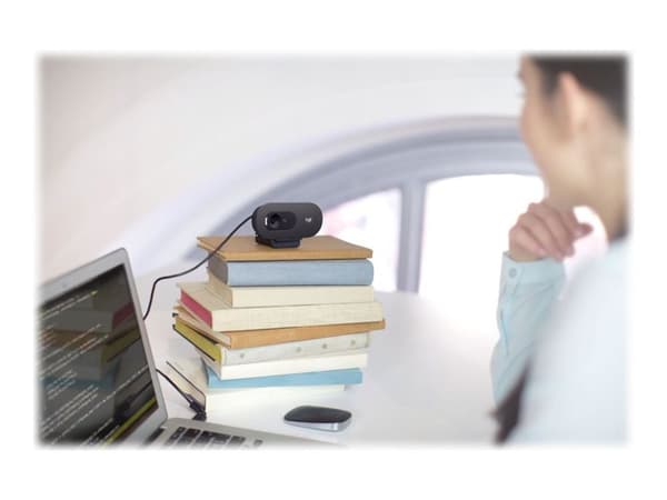 Logitech C505 - Webbkamera - färg - 720p - fast lins - ljud - USB