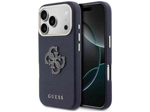 Guess FW Resin Logo Case for iPhone 17 Pro - Blue