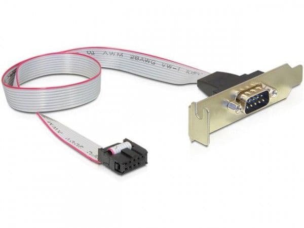DeLOCK 89300, Harmaa, 0,4 m, DB9, 9-p COM