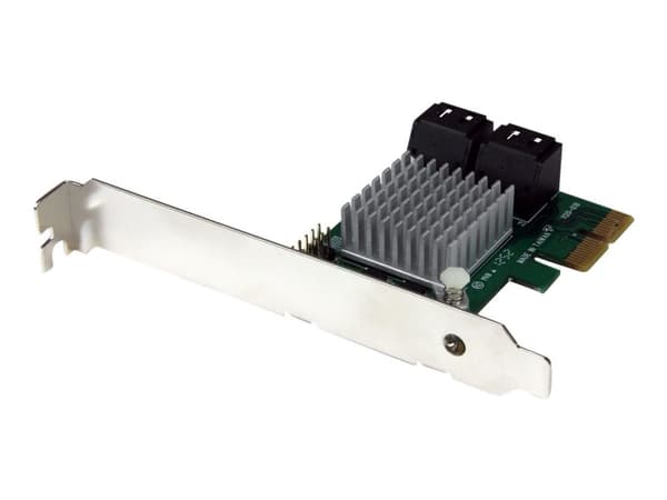 StarTech.com 4 Port PCI Express 2.0 SATA III 6Gbps RAID-ohjainkortti HyperDuo SSD Tiering - PCIe SATA 3 Controller Adapter (PEXSAT34RH) - Styreenhe...