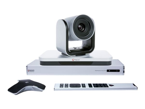 HP Poly RealPresence Group 500 - Paket för videokonferens (RealPresence Group Microphone Array, RealPresence Group 500 codec) - silver - med EagleE...
