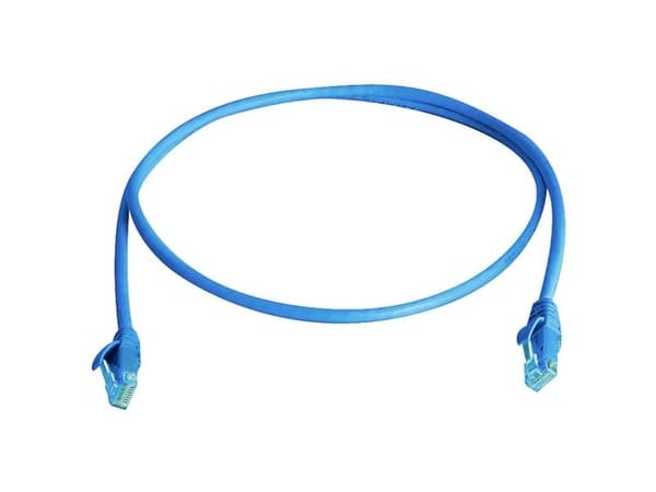 Telegärtner UTP patch cable Cat.5e MP8 100 1.0m, 1 m, Blå