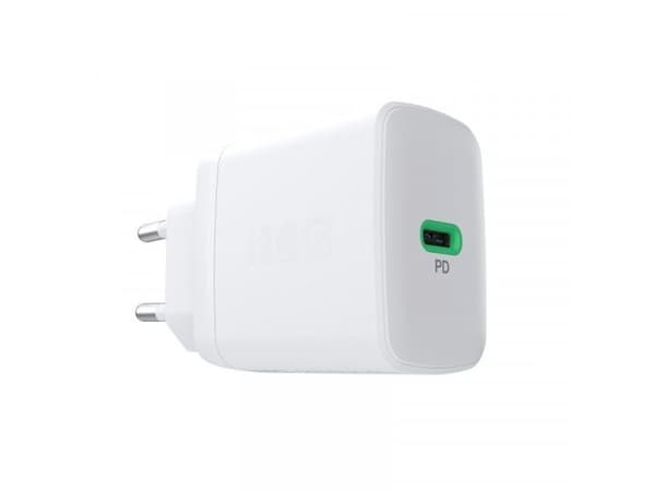 Green Cell Green Cell Greencell PowerSource Solo30 Lader USB C hvit strømadapter 30W strømforsyning