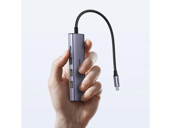 HUB Ugreen CM511 15597 5in1 USB-C - USB-C PD / HDMI / 3x USB-A 3.0 - grå