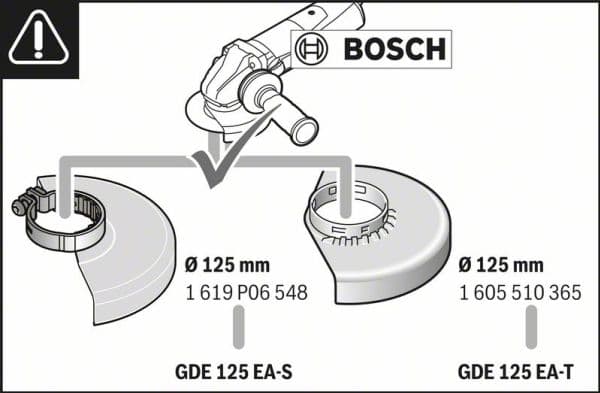 Bosch STØVADAPTER GDE 125 EA-T T/VINKELSLIBER