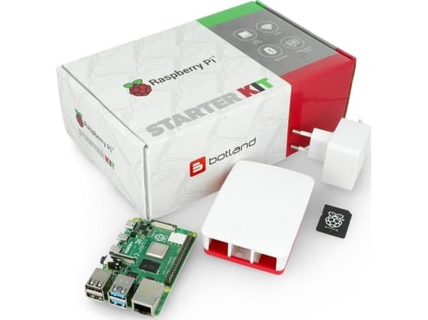 Raspberry Pi 4B WiFi 4GB RAM-sett med offisielt tilbehør