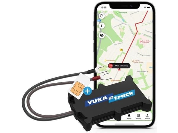 YUKAtrack easyWire AIO GPS-bilspårare 2G inkl. SIM + datapaket