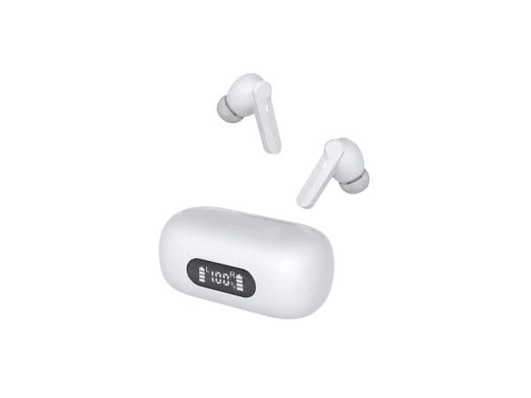 DENVER - True wireless-hodetelefoner med mikrofon - i øret - Bluetooth