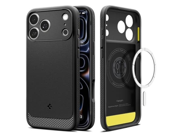 Spigen Spigen Rugged Armor MagSafe, matte black - iPhone 2026 Pro Max/17 Pro Max