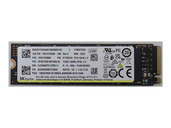 Dysk SSD Lenovo 512GB M.2 PCIe 4.0 SSD