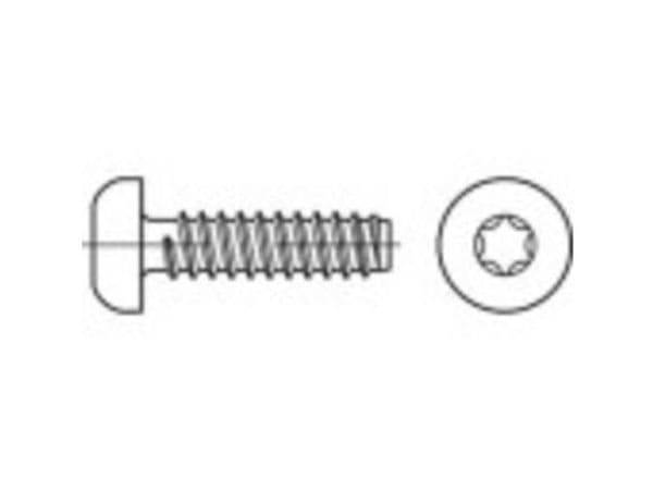 TOOLCRAFT 1069338 linsehode skruer 2,9 mm 13 mm T-profil rustfritt stål A2 1000 stk