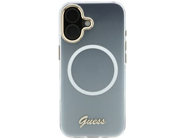 Guess IML Gradient Script MagSafe-deksel til iPhone 17 - hvit