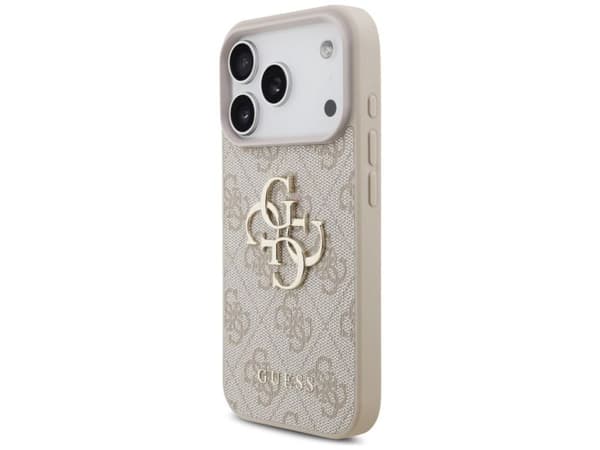 Guess 4G Big Logo-deksel til iPhone 17 Pro - rosa