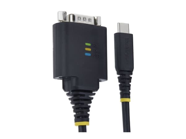 StarTech.com 1P1FFC-USB-C-SERIAL, musta, 0,3 m, USB Type-C, RS-232, urosliitin, urosliitin