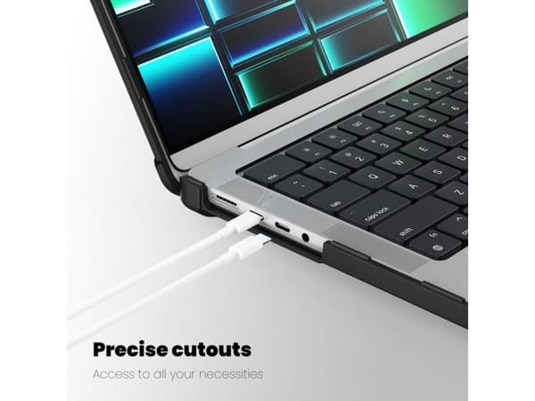 TECH-PROTECT SMARTSHELL PRO MACBOOK PRO 14 M1 / M2 / M3 / M4 / M5 2021-2025 BLACK/CLEAR