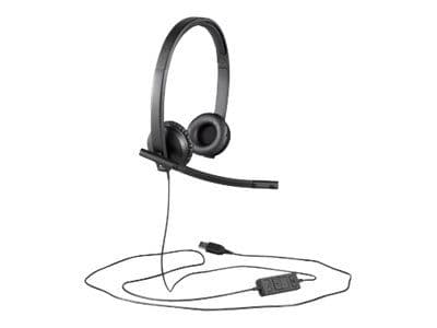Logitech USB Headset H570e - Hodesett - on-ear - kablet