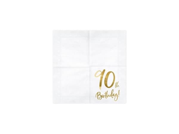 Servetter 90-årsdag, guld