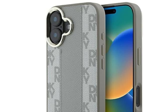 DKNY DKNY DKHMP16SPCPVSLE iPhone 16 6.1" bezowy/beige hardcase Checkered Pattern Magsafe