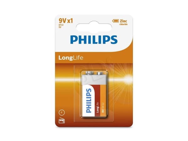 Philips Longlife 9V-batteri 1 st