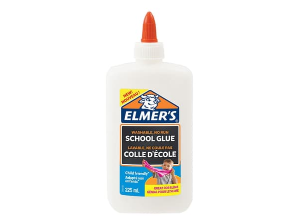 Skolelim Elmer's hvid 225ml - vaskbart til slim